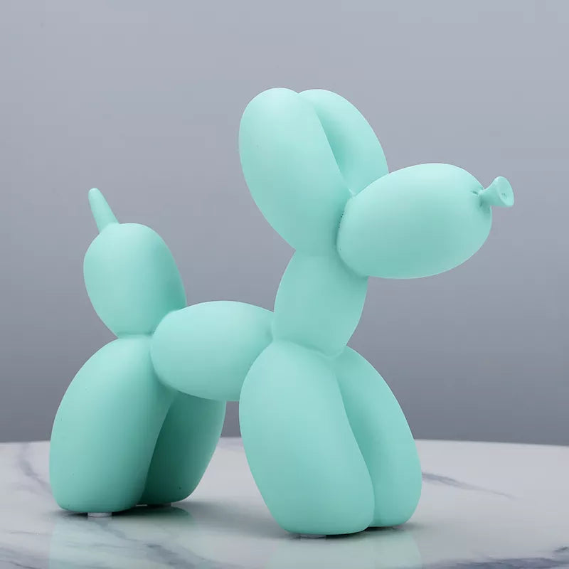 Abstract Balloon Dog Sculpture – Modern Resin Home Decoration – 21,5 × 8,5 × 18 cm