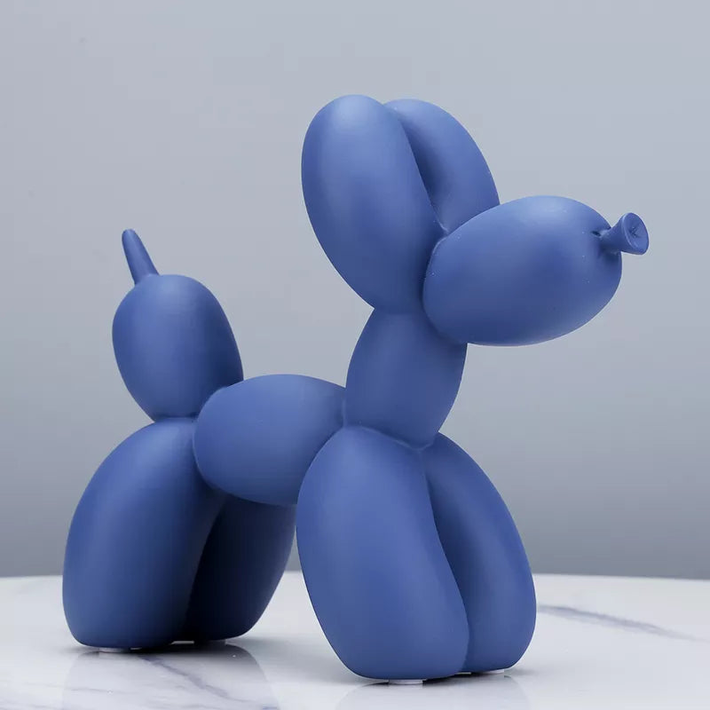 Abstract Balloon Dog Sculpture – Modern Resin Home Decoration – 21,5 × 8,5 × 18 cm