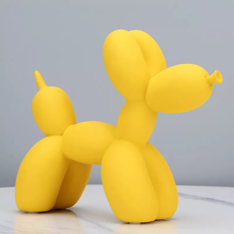 Abstract Balloon Dog Sculpture – Modern Resin Home Decoration – 21,5 × 8,5 × 18 cm
