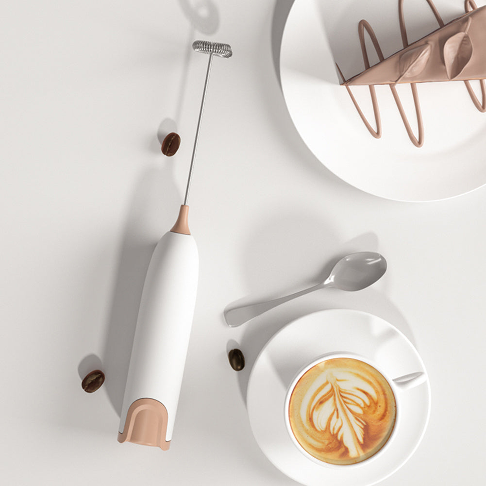 Electric Milk Frother – 10000 RPM, Stainless Steel, Cordless, Battery-Free Design