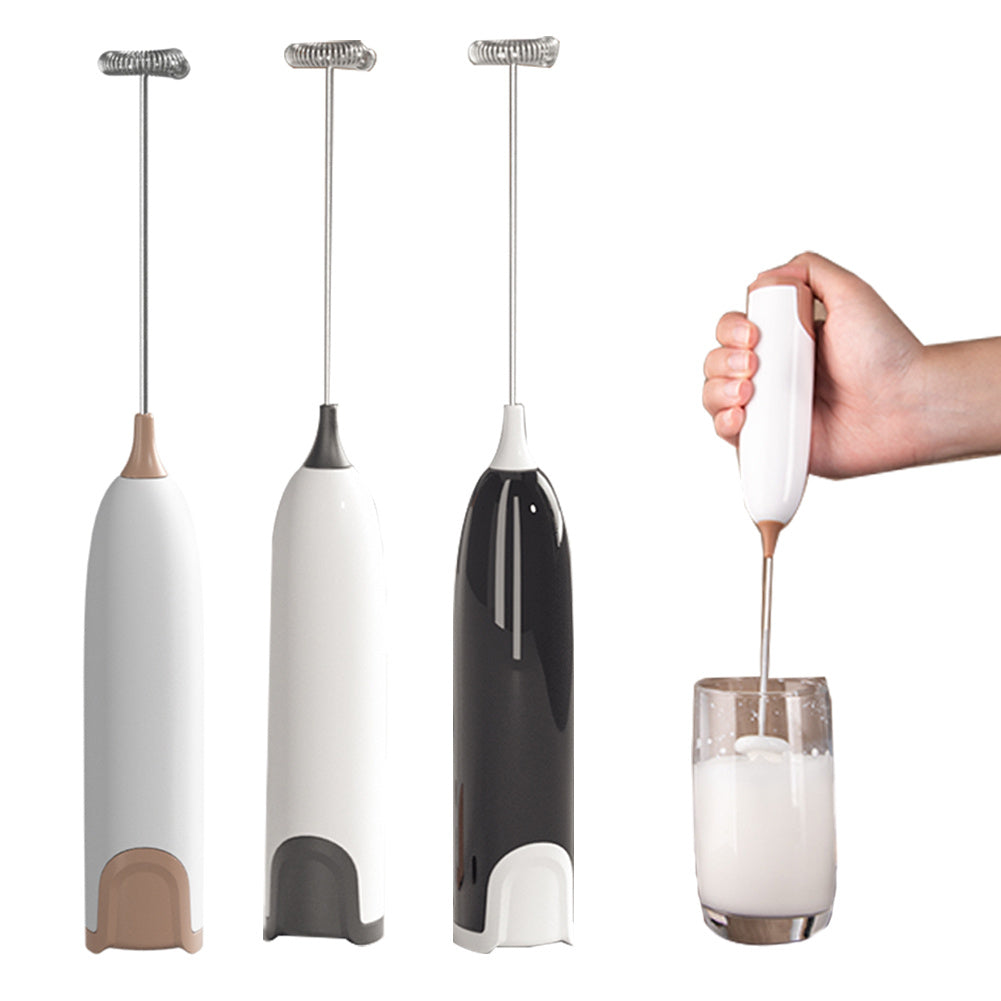 Electric Milk Frother – 10000 RPM, Stainless Steel, Cordless, Battery-Free Design