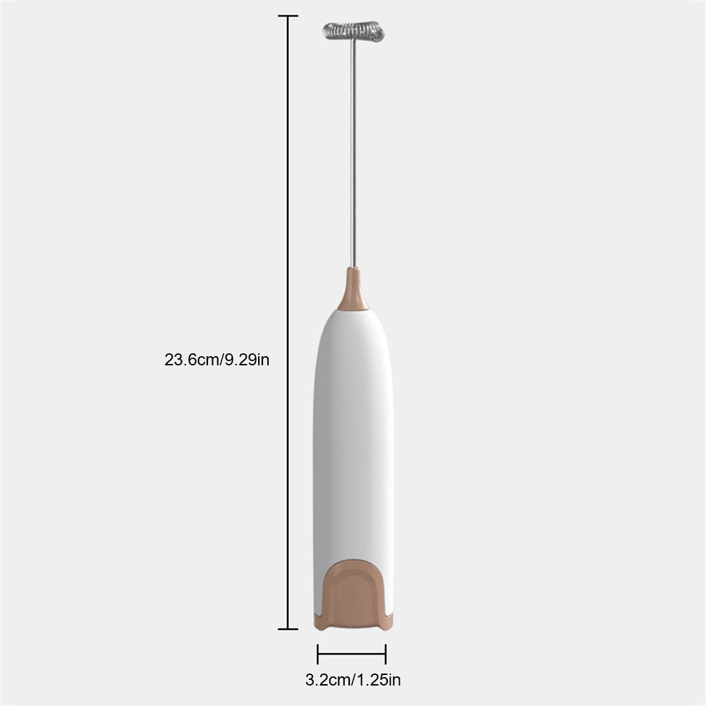 Electric Milk Frother – 10000 RPM, Stainless Steel, Cordless, Battery-Free Design