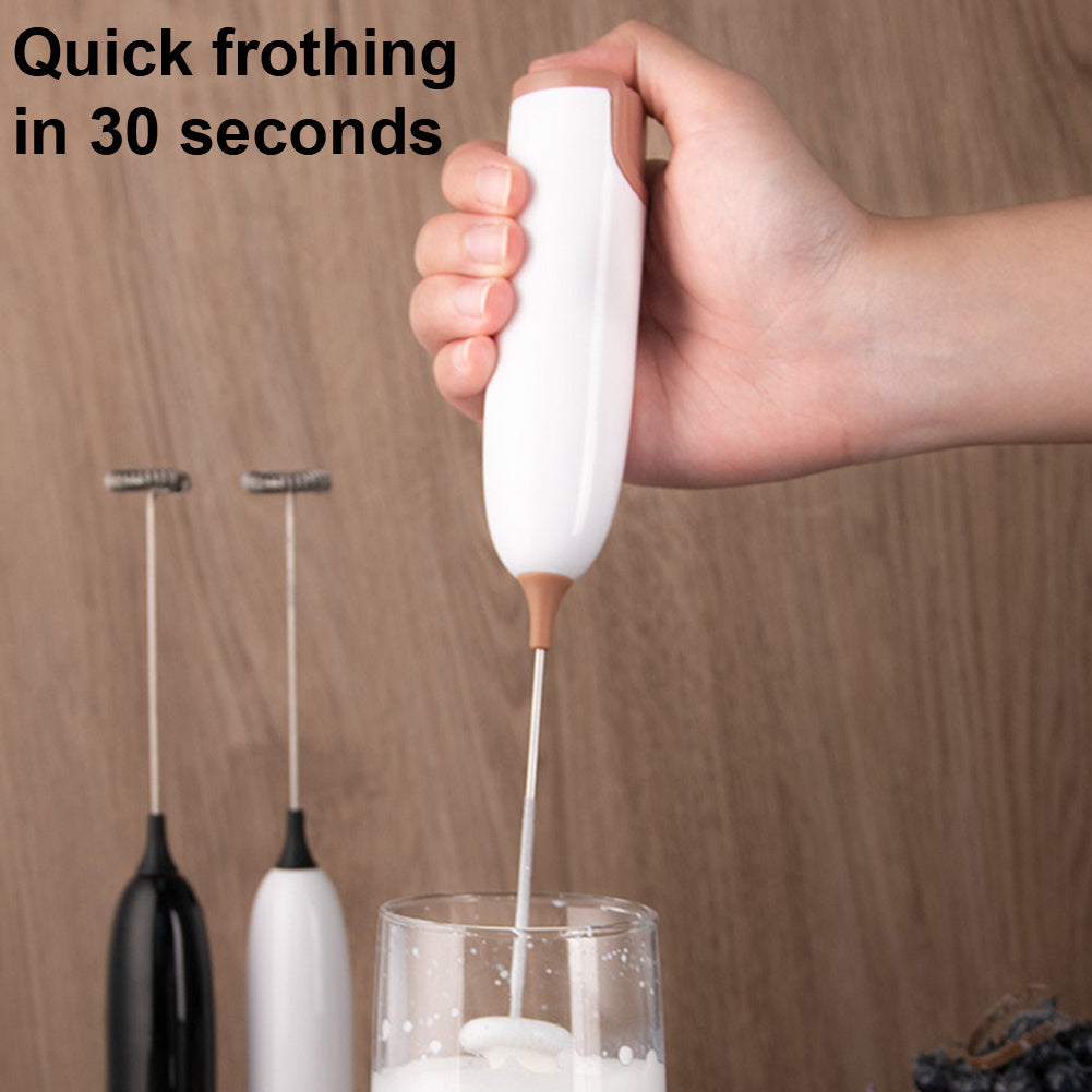 Electric Milk Frother – 10000 RPM, Stainless Steel, Cordless, Battery-Free Design