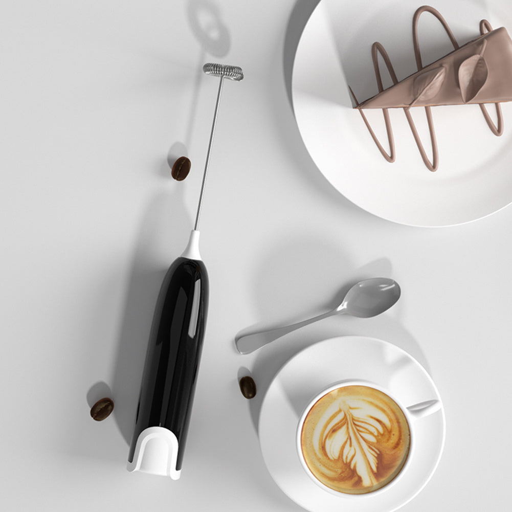 Electric Milk Frother – 10000 RPM, Stainless Steel, Cordless, Battery-Free Design
