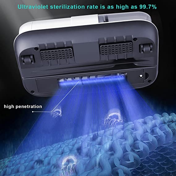 High-Frequency Mite Removal Vacuum – 260nm UV, HEPA Filter, 10Kpa Suction