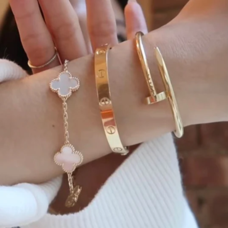3 Pieces Luxury Stainless Steel Bracelet Charms