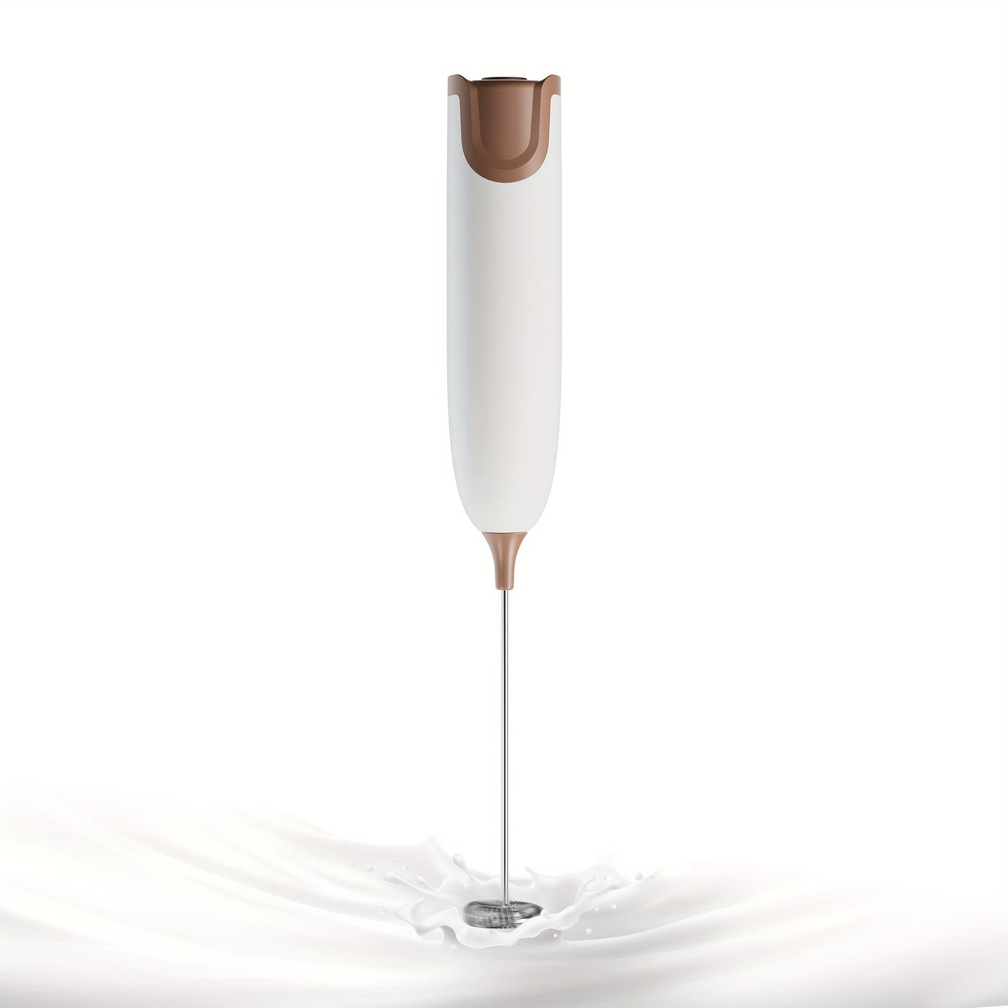 Electric Milk Frother – 10000 RPM, Stainless Steel, Cordless, Battery-Free Design