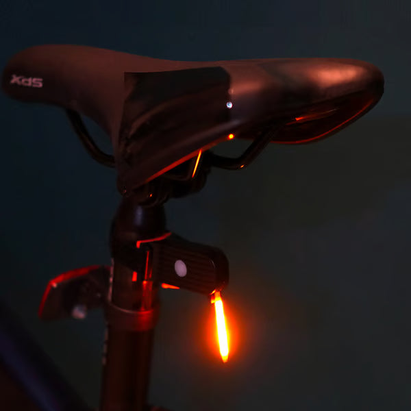 LED Bike Rear Light – 40 Lumens, USB Rechargeable, Green, Easy Mount