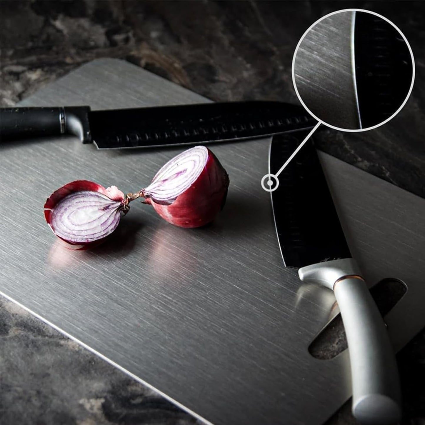 Titanix - Anti-Mould Cutting Board – 316 Stainless Steel - Double-Sided