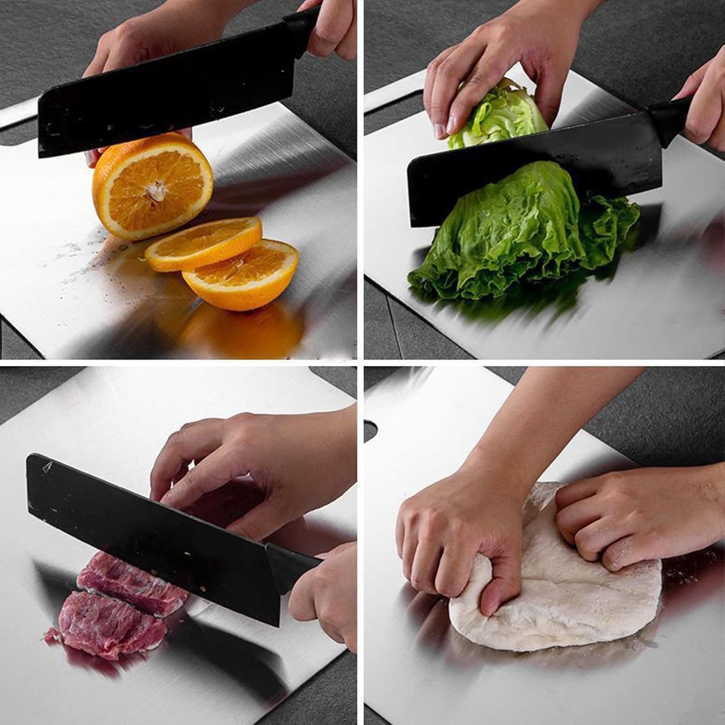 Titanix - Anti-Mould Cutting Board – 316 Stainless Steel - Double-Sided