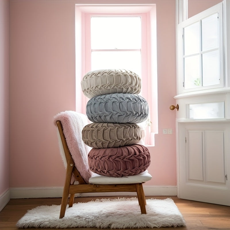 Round Cushion Pillow | Minimalist Decorative Pillow for Sofa & Bed