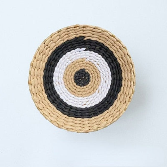 Basket Wall Plate Decoration - Handmade - Wicker Material