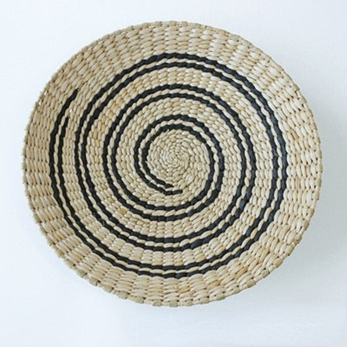Basket Wall Plate Decoration - Handmade - Wicker Material