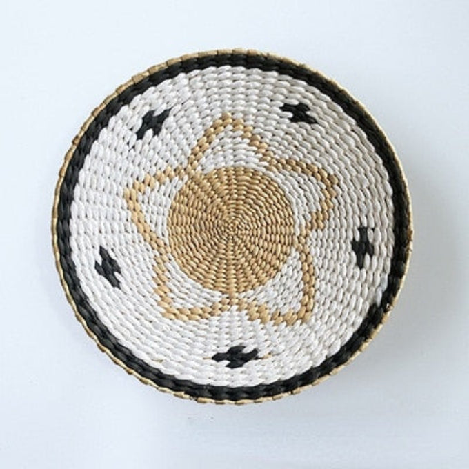 Basket Wall Plate Decoration - Handmade - Wicker Material