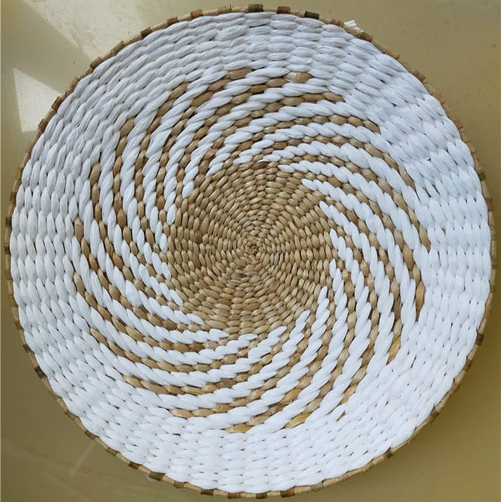 Basket Wall Plate Decoration - Handmade - Wicker Material