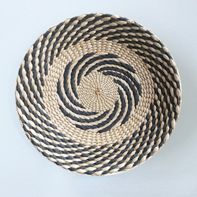 Basket Wall Plate Decoration - Handmade - Wicker Material