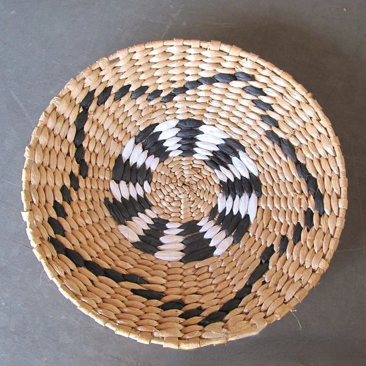 Basket Wall Plate Decoration - Handmade - Wicker Material