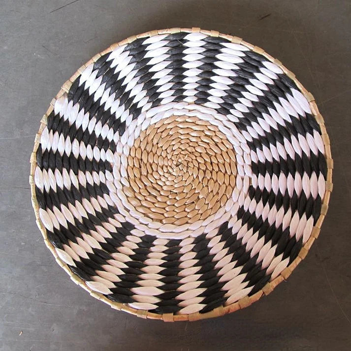 Basket Wall Plate Decoration - Handmade - Wicker Material