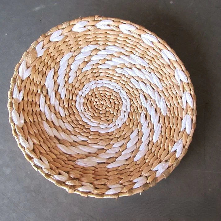 Basket Wall Plate Decoration - Handmade - Wicker Material
