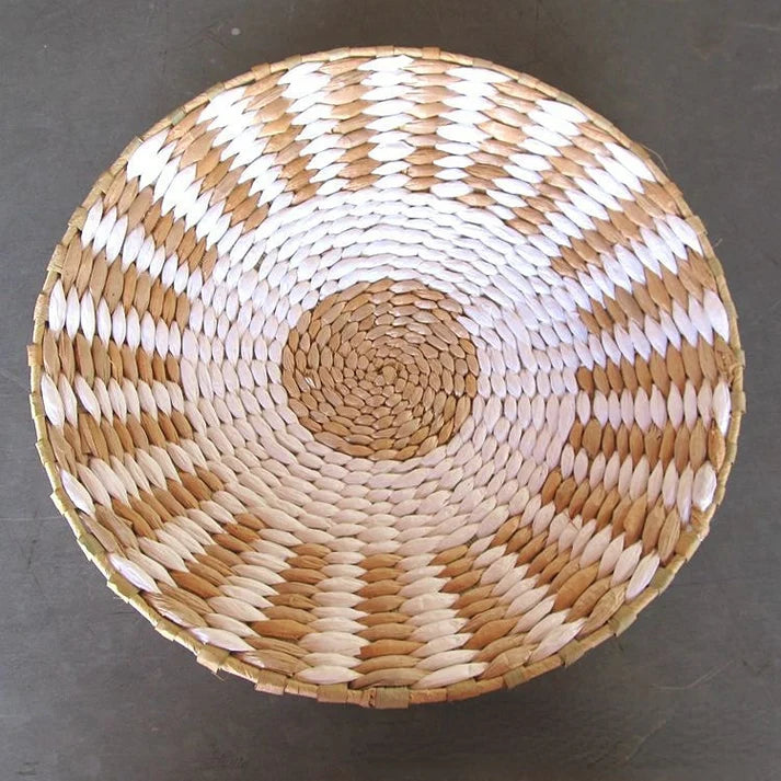 Basket Wall Plate Decoration - Handmade - Wicker Material