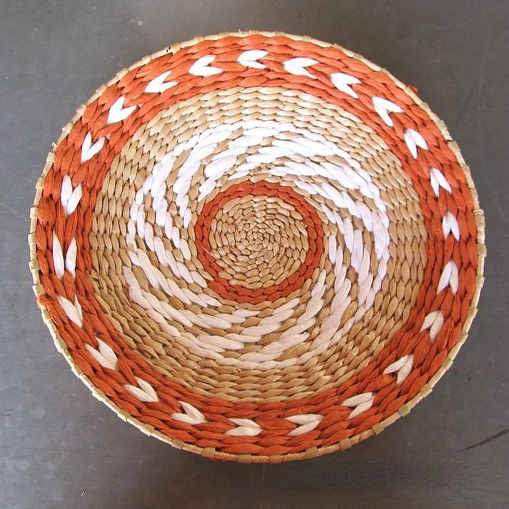 Basket Wall Plate Decoration - Handmade - Wicker Material
