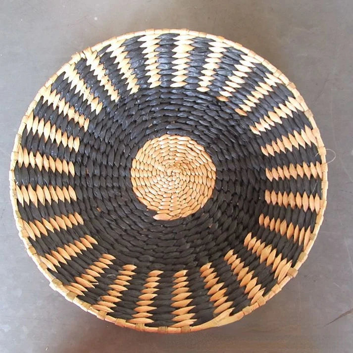 Basket Wall Plate Decoration - Handmade - Wicker Material
