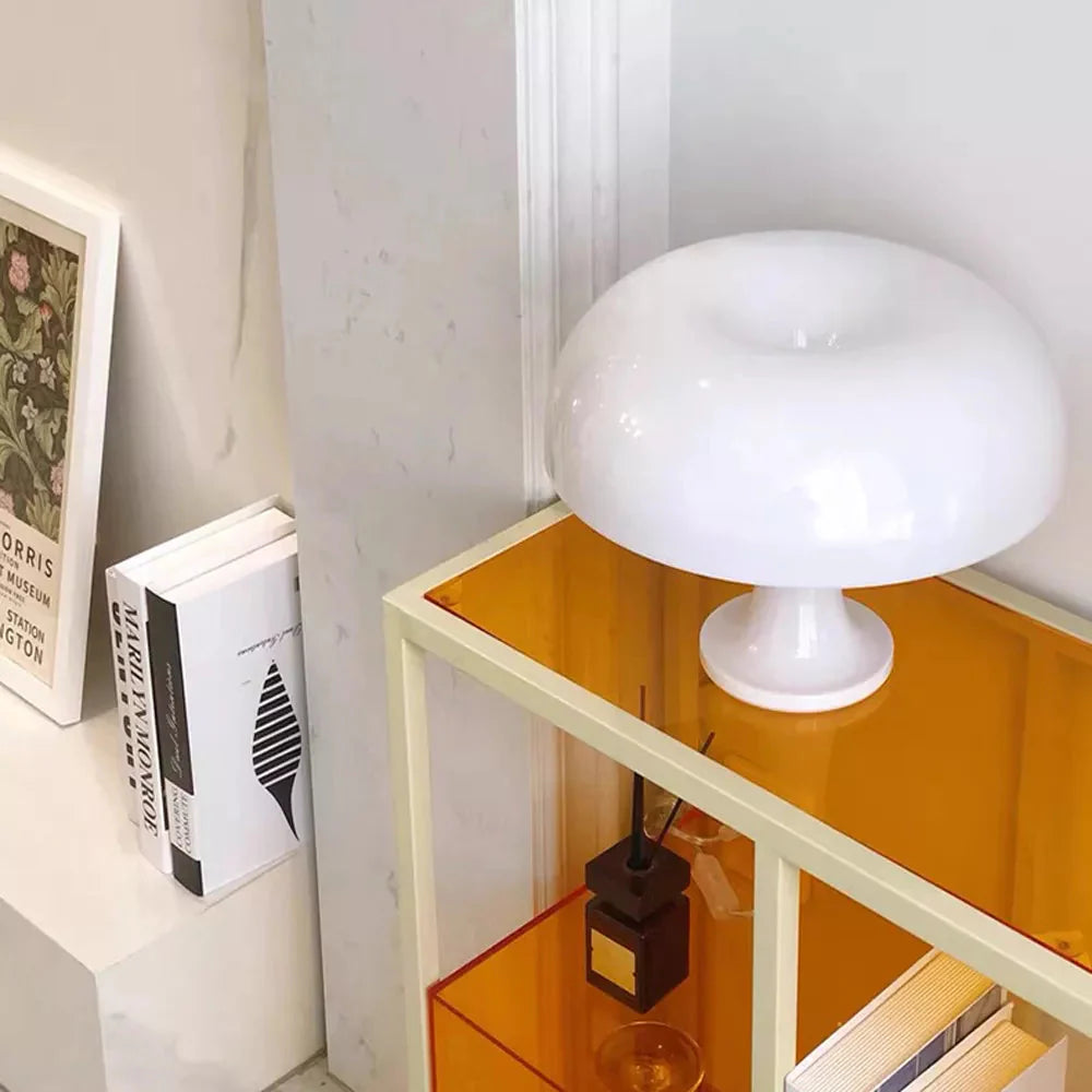 Bedside Mushroom Design Lamp - Lucente Retro - Warming Light
