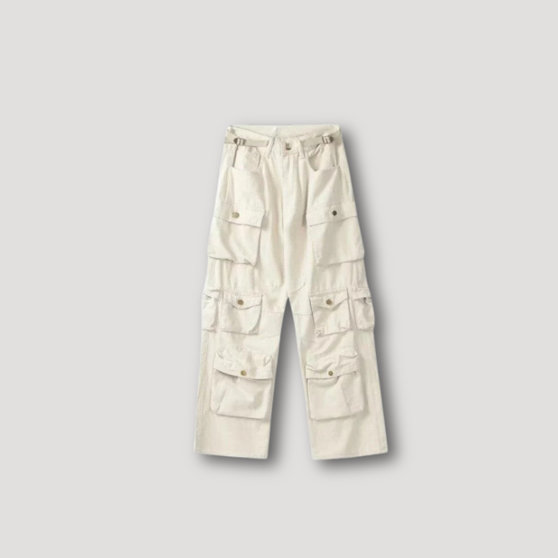 Casual Multi Pocket Straight Cargo Baggy Pants