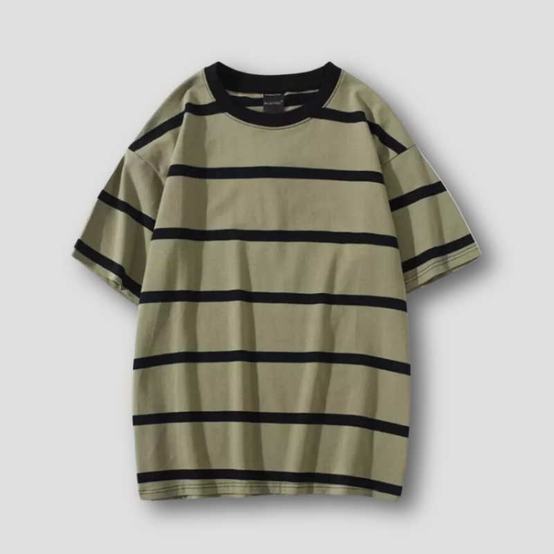 Classic Vintage Striped Shirt Men