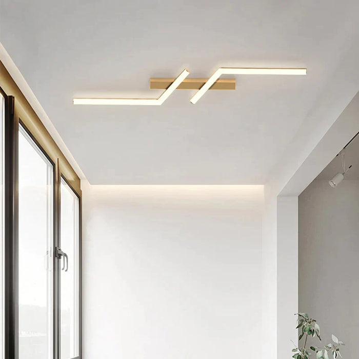Clear Lines Ceiling Light - Elegant Design - Led Lamp
