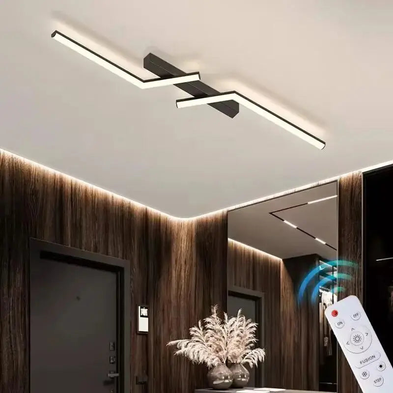 Clear Lines Ceiling Light - Elegant Design - Led Lamp