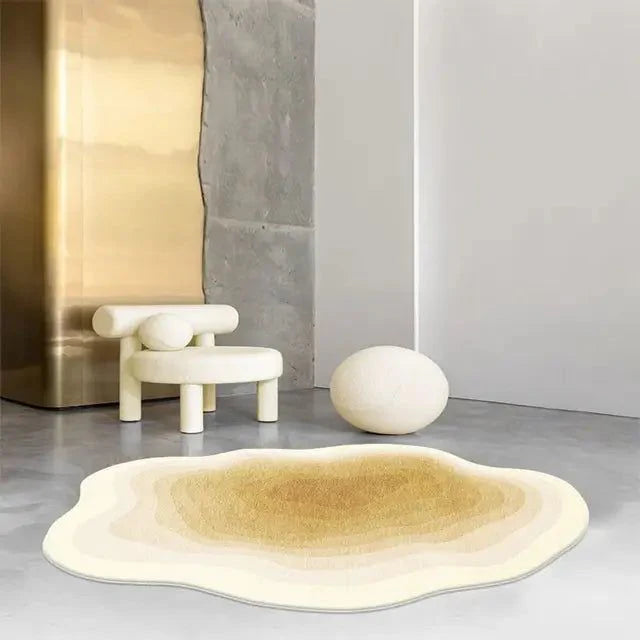 Cloud Shape Carpet Rug - Machine Washable - Fabric Material