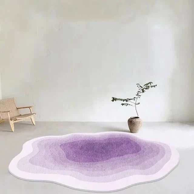 Cloud Shape Carpet Rug - Machine Washable - Fabric Material
