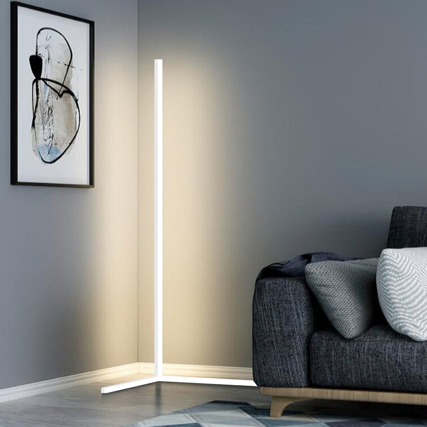 Corner Modern Floor Light - Perfect Design - Led Energy