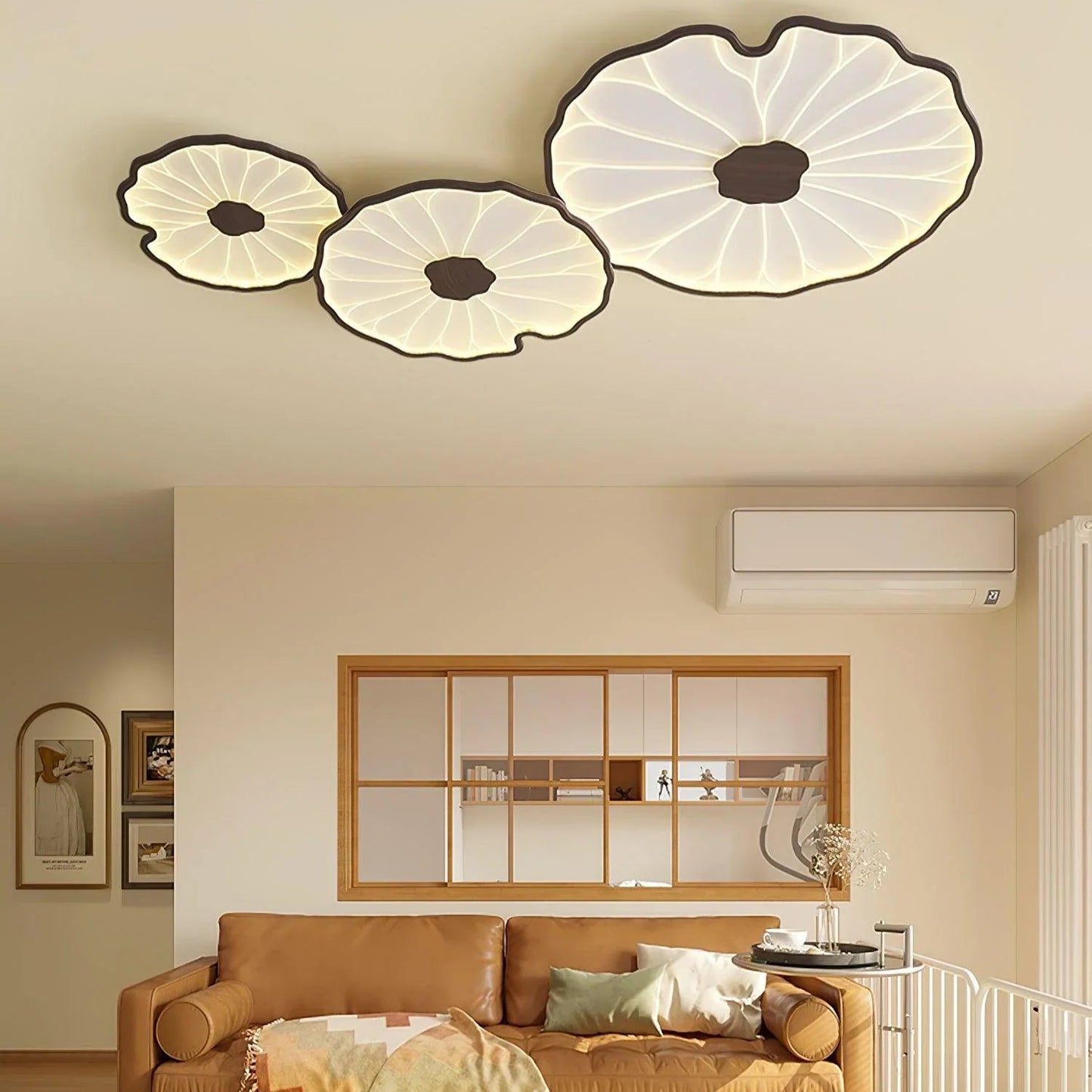 Creative Lotus Leaf Ceiling Lamp - Led Light Source - Modern Style