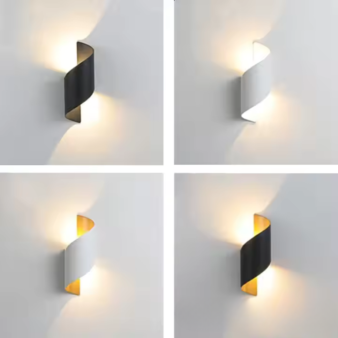 Curl Twisted Style Wall Lamp - Efficient Energy Lighting - Built-In Led