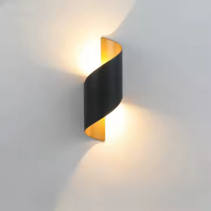 Curl Twisted Style Wall Lamp - Efficient Energy Lighting - Built-In Led