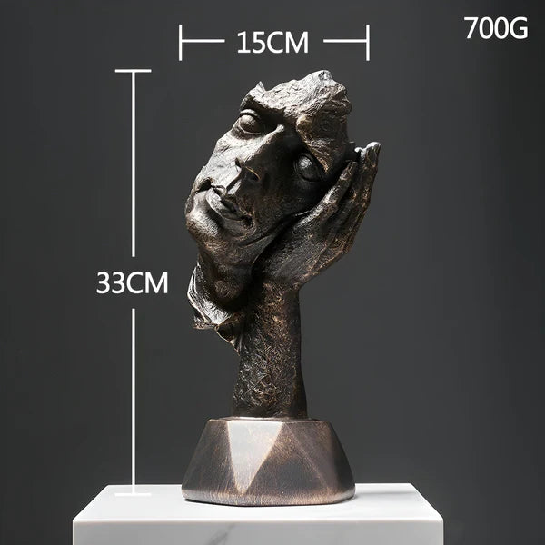 Face Image Art Abstract - Modern Sculpture - Premium Hard Material