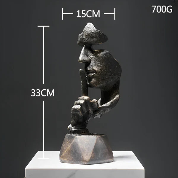 Face Image Art Abstract - Modern Sculpture - Premium Hard Material