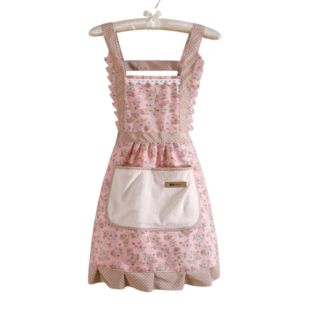 Floral Sweet Kitchen Apron - Waterproof - Vintage Design