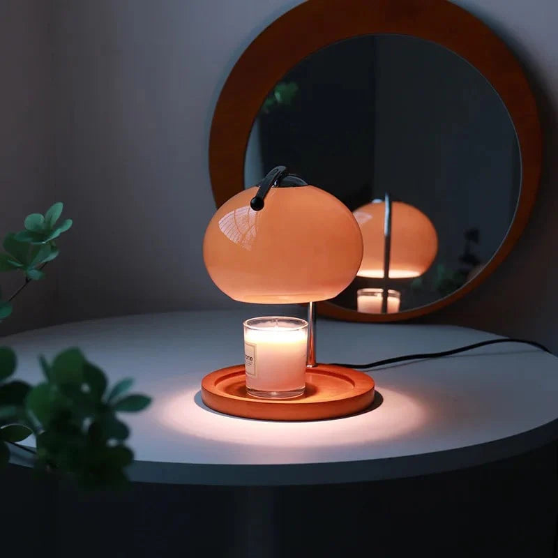 Glass Table Lamp - Vintage - Soft Glow Light