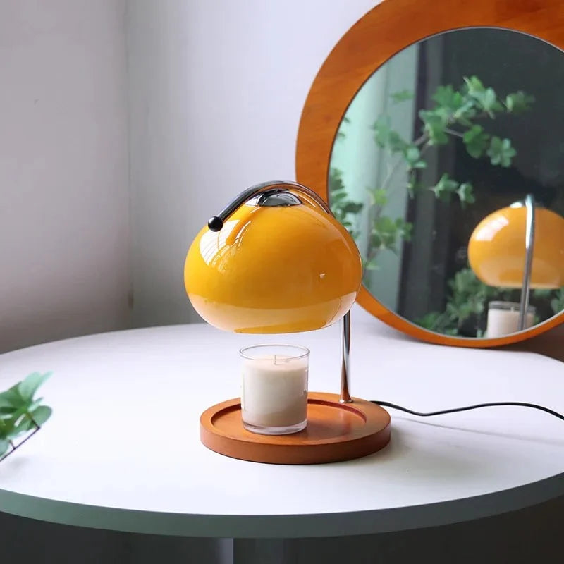 Glass Table Lamp - Vintage - Soft Glow Light