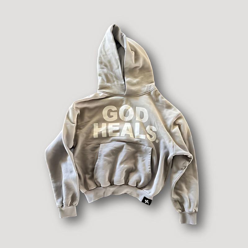 GOD HEALS Hooded Sweatshirt Hoodie on Sale