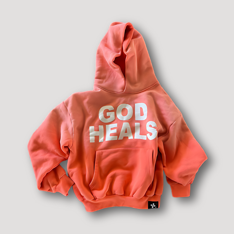 GOD HEALS Hooded Sweatshirt Hoodie on Sale