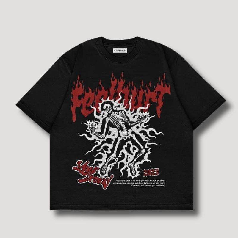 Retro Gothic Large Graphic T Shirts