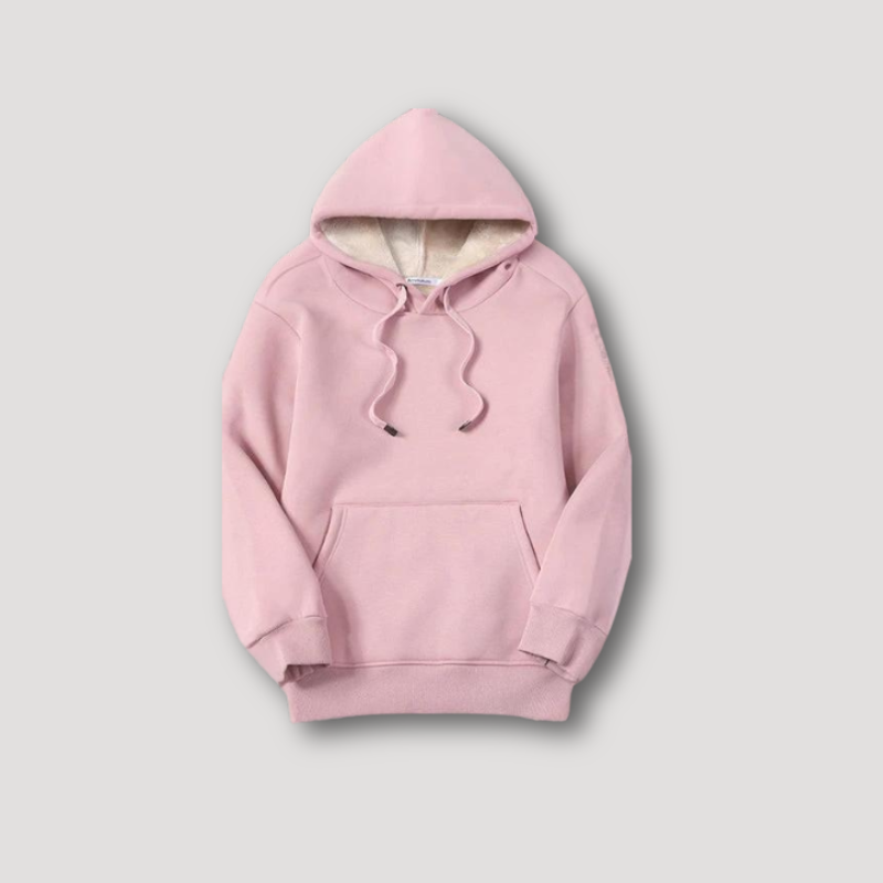 Sherpa-Lined Fleece Jacket With Hoodie for Women
