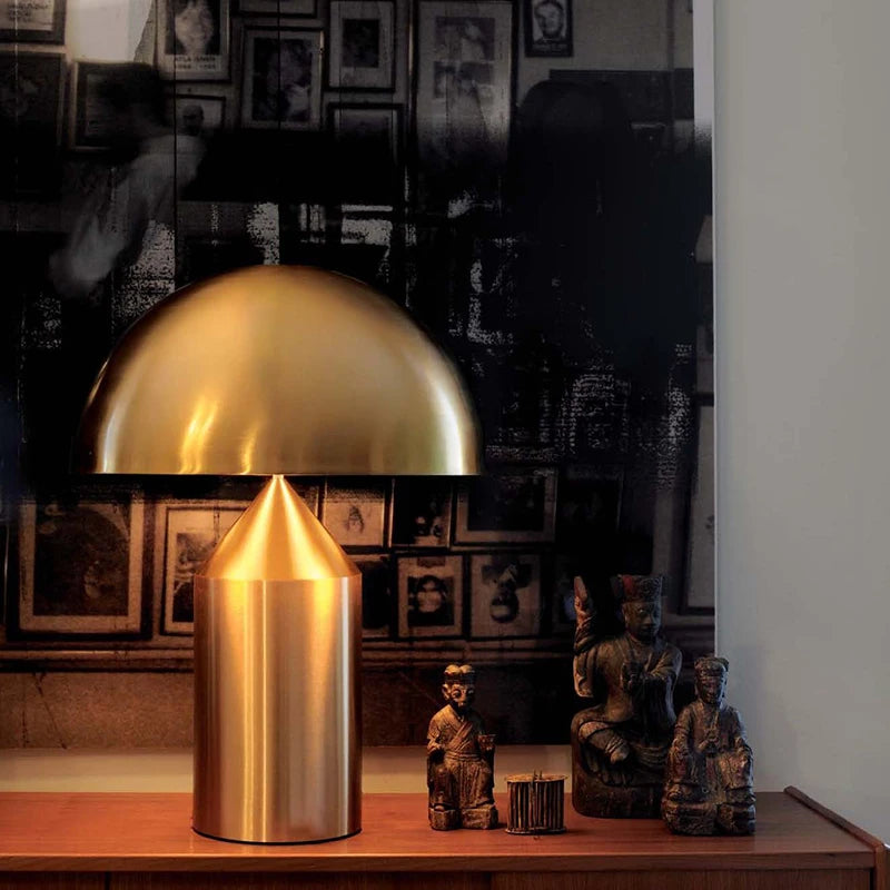 Metal Echo Brass Design Table Lamp - Malane Lighting - Contemporary Led