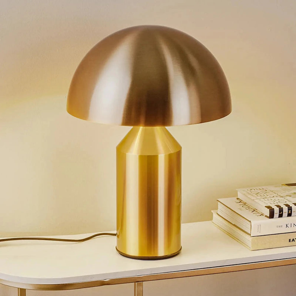 Metal Echo Brass Design Table Lamp - Malane Lighting - Contemporary Led