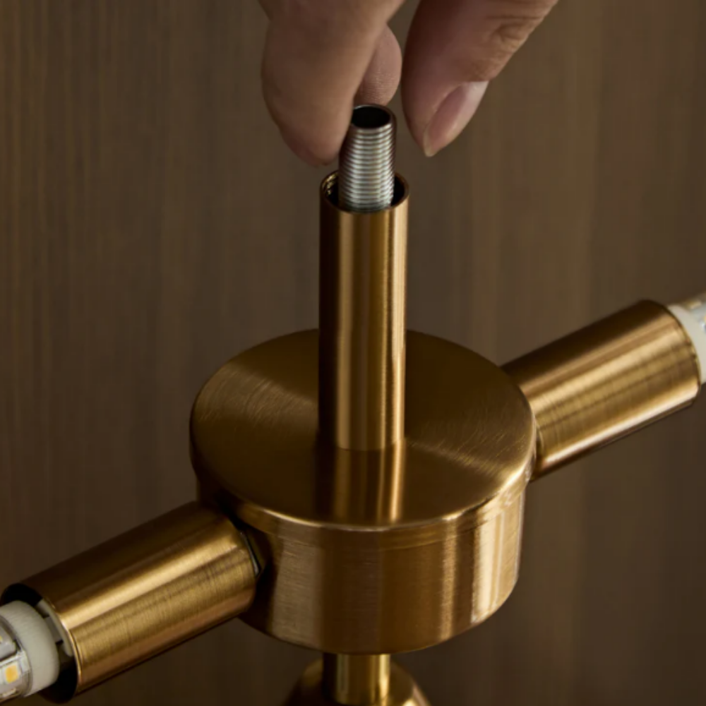 Metal Echo Brass Design Table Lamp - Malane Lighting - Contemporary Led