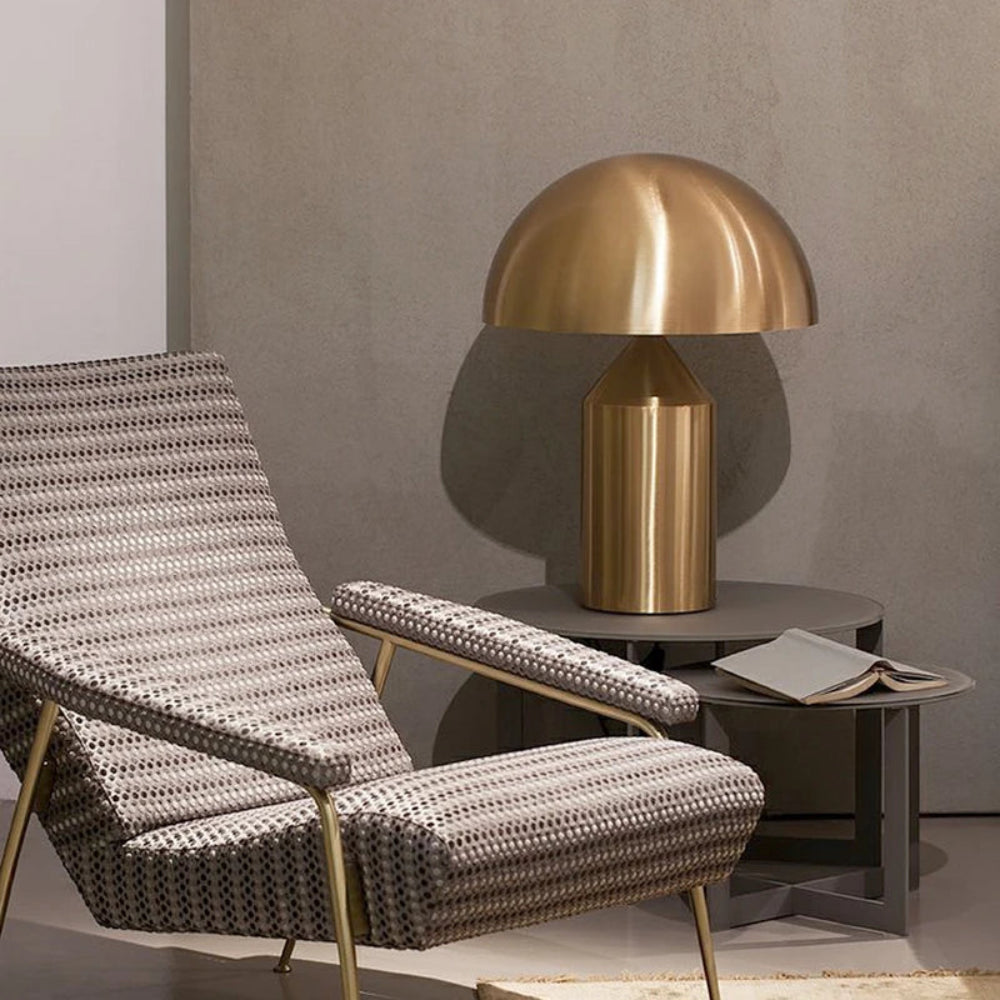Metal Echo Brass Design Table Lamp - Malane Lighting - Contemporary Led
